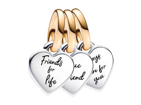 Woman s charm link Pandora FRIENDSHIP TRIPLE SPLITTABLE Online now