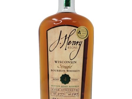 J. Henry & Sons Patton Road Reserve Wisconsin Straight Bourbon Whiskey Fashion